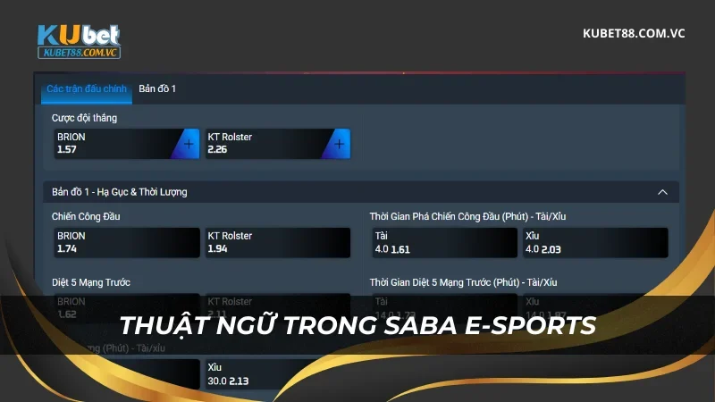 Thuật ngữ trong SABA E-sports